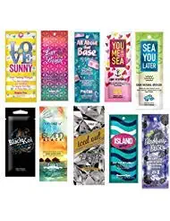 10 Assorted Indoor Tanning Bed Lotion Packets