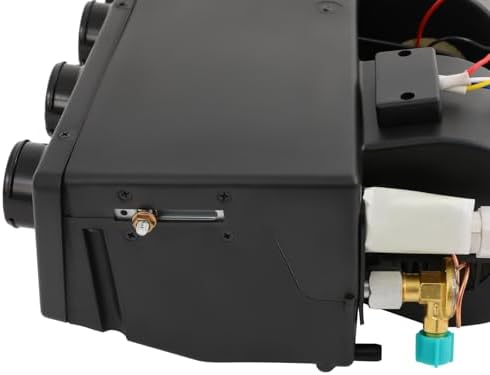 4-Port 12V Under Dash AC Evaporator Compressor Kit - Adjustable 3-Speed Universal Air Conditioning for Classic Cars, Trucks, Motorhomes & Heavy Equipment - 3300kcal/h Cooling Performance