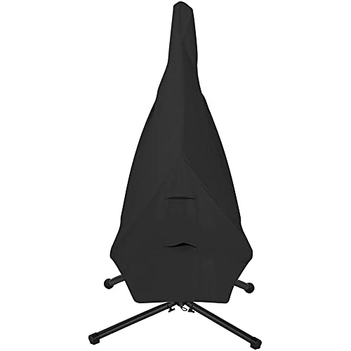 Uposao Black Waterproof Patio Hanging Chaise Lounge and Stand Cover Outdoor Hanging Curved Steel Chaise Hammock Lounge Chair Covers Durable 73 Inch Swing Chair Covers - Image 3