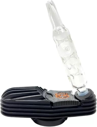 The VAPETRIX - Bocchino di raffreddamento in vetro, compatibile con vaporizzatori Mighty/Crafty, accessorio per unità di raffreddamento in vetro, bocchino con guarnizioni in silicone