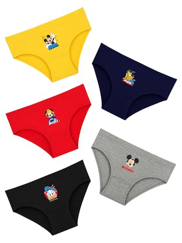 Image of BODYCARE Boy's Cotton Printed Brief Pack of 5 Print Suitable for All Day Wear with Ultrasoft and Durable Waistband for Rash Free Experience (Color & Print May Vary)
