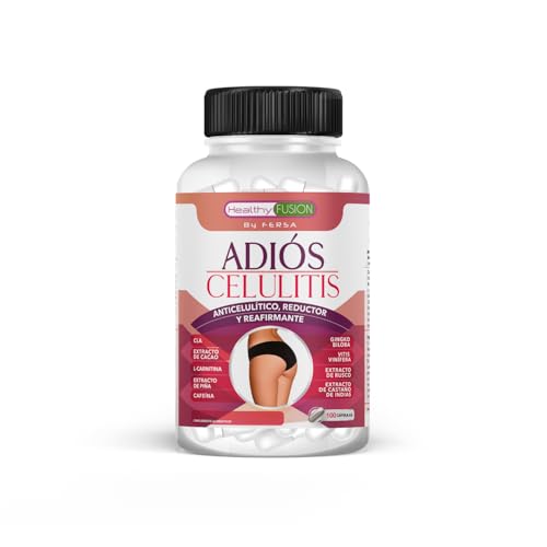 Potente anticelulítico y reductor intensivo | Cápsulas anticelulitis | Elimina la piel de naranja de forma eficaz | Fórmula completa de rápida actuación con CLA, l-carnitina y cafeina | 100 cápsulas