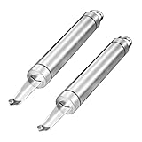 Alipis 2piezas Removedor De Núcleos De Frutas De Acero Inoxidable Descorazonador De Longan Portátil Utensilio De Cocina Versátil para Quitar El Corazón De Longan y Lichi