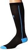 Under Armour Men's Circulare II Compression Over-the-Calf Socks (1 Pair), Black/Electric Blue, Large