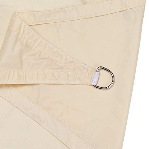 Voile d'ombrage rectangulaire imperméable 4x7m auvent extérieur bloqueur UV - 2