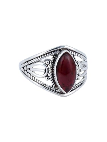 Bague ellipse argent 925 DAHAB avec pierre précieuse mantraroma de haute joaillerie