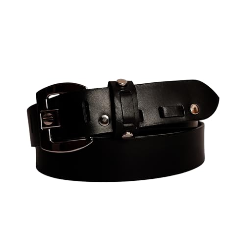 Image of Men's Genuine Leather Belt Branded, Jeans Leather Belt for Men, Brown Casual /Formal Premium Lether Belt