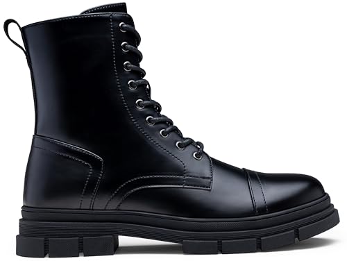 Jousen Men's Boots Fashion High Top Motorcycle Boots Waterproof Boots for Men2