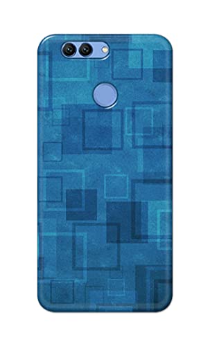 Image of PRINTFIDAA Printed Hard Back Cover Case for Huawei Nova 2 Plus | Huawei Nova 2+ Back Cover (Plain Azure Blue) -1302