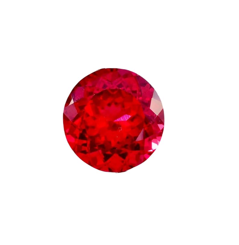 Rubis naturel rond de 12 mm pour remplacer une pierre perdue sur bague