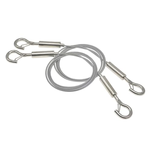 Image of 2pcs Adjustable Picture Hanging Wire Stainless Steel Heavy Duty Wire Rope for Hanging Hardware Holds Up to 66lbs