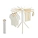 JOOM Tripod Clothes Drying Rack, Garment Rack Portable and Foldable Space Saving Laundry Drying Rack - Drying Rack Clothing Floor Folding Balcony Bedroom Household Wooden