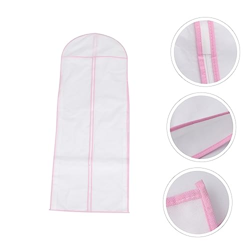 1Pc Full Dress Bag Protective Wedding Gown Storage Pouch Non Woven Soft Breathable Edge Washable for Garment Preservation and Dust Protection3