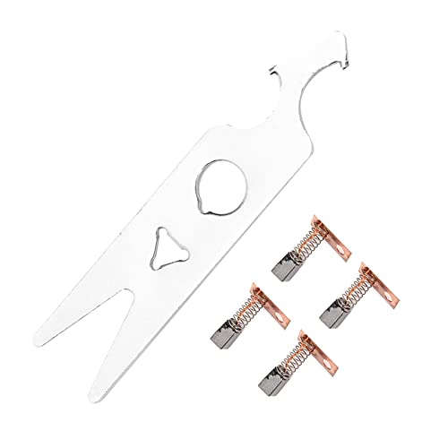 Juego de 2 Pares de Llaves de Cepillo de Carbón, Pieza de Mano para Taladro de Uñas, Pieza de Repuesto, Accesorios para Pulidora de Uñas, Llave para Máquina Pulidora Cover