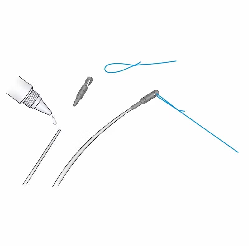 Apicale Elite Set 5 Pezzi Per Cimino Vette 1.4mm – Attacco Rapido Lenza Per Canne Da Pesca, Leggero 0,04g