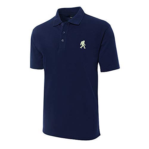 Camisa Polo bordada para hombre Sasquatch con manga corta y ajuste regular miniatura 1