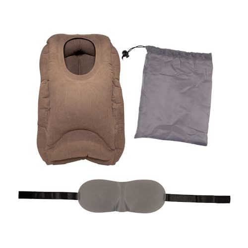 Almohada inflable de viaje tamaño mediano ergonómica miniatura 3