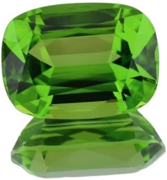 ANUJ SALES4.00 Ratti / 3.00 Carat Excellent Cushion Cut Peridot Loose Gemstone Lab Certified Superfine A+ Quality Gemstone for Men and Women's