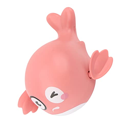 KOMBIUDA Ballena Modelo Bañándose Juguetes De Ducha De Agua Juguete Flotador De Baño Juguetes De Cuerda para El Baño Juguetes De Baño Mecanismo De Relojería El Plastico Rosa
