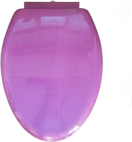 Abattant WC coloré violet contre les bruits de lunette de toilette claquante