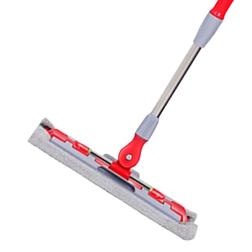 Flat Mop - Rotating Floor Wash 360 Degrees, Telescopic Handle MOP 38 x 15 x 95 cm | 7 Cleaning Cushions, Hardwood Tiles Laminate Floor Tool, Daily Maintenance Accessories, Motorhome Commercial Area