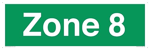 Panneau Zone 8 rectangulaire 600 x 200 mm L62 pour route et parking