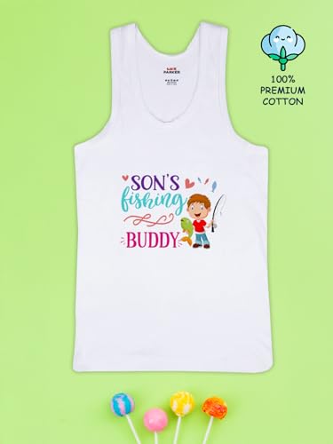 Image of LUX PARKER Unisex Baby Regular Fit Vest Cotton Sleeveless for Boys and Girls Sando Baniyan Combo | Print May Vary