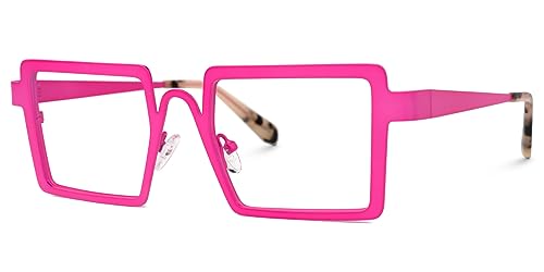 Image of VOOGLAM Stylish Rectangle Blue Light Blocking Glasses for Women Anti UV Eyestrain Eyewear Cairbre