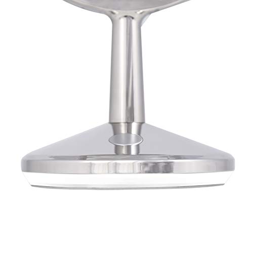 Zadro 9" Oval Cordless Led Lighted Makeup Mirror With Magnification 5X/1X Touch Pad Makeup Mirror With Lights Usb Port #TOP5