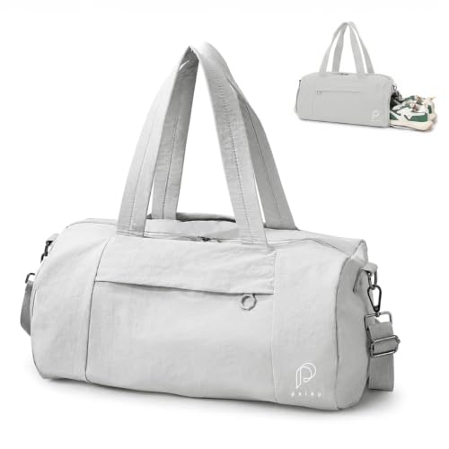 Image of PALAY Gym Duffle Bag Women Waterproof Travel Grey Charcoal