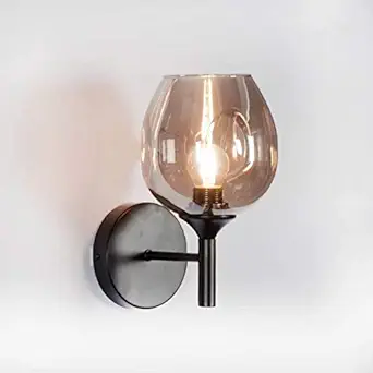 Harold Electricals Lisse Wall Light for Living Room, Hall, Dining Table, Bedroom, Corridor, Restaurant,Home Decor & Indoor Lightings -Black Meta (Bulb Included)