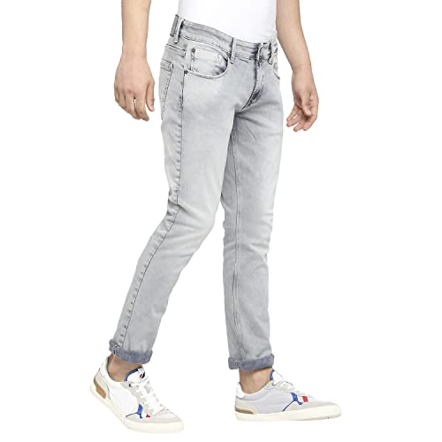 Image of Spykar Men's Slim Fit Low Rise Casual Jeans