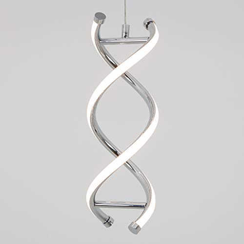 Artika DNA 13W LED Modern Pendant Light Fixture, Chrome Finish Ideal for Dining Room, Kitchen Island Light - 1000 Lumens, 3000 Kelvin, Made of Aluminum, No Bulb Required - Image 3