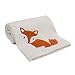 Lambs & Ivy Woodland Tales Cream Fox Baby Blanket