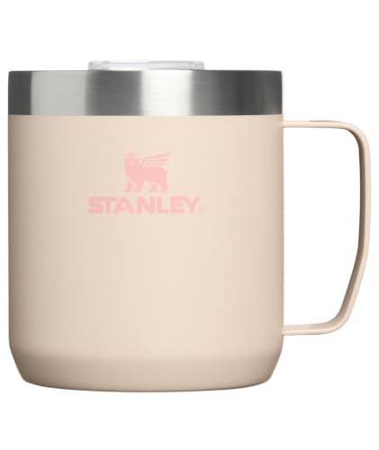 Image of STANLEY Everyday Camp Mug 12 oz | Drink Through Lid | Cup for Coffee, Tea and Drinks | Insulated Stainless Steel Coffee Mug | BPA-Free | Champagne