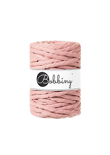Bobbiny Corde Macramé Peignée 9mm (Blush) 30M