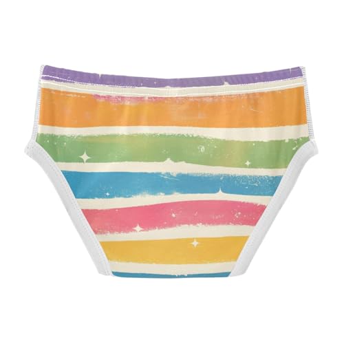 KLL Glitter Rainbow Pride Toddler Boys Cotton Briefs Cute Children Undies2