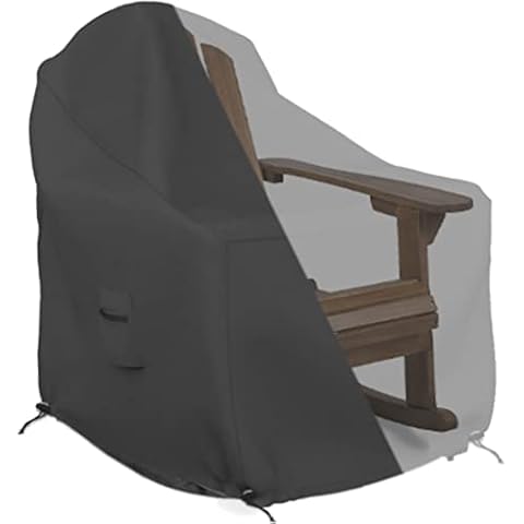 Schleuder Garden Chair Cover - Adirondack Rocking Chair Dust Cover, 420D durable outdoor cover with high back, waterproof and weatherproof (74 * 92 * 92 cm) Cover