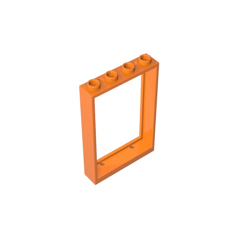 GDS-1575 Compatible with LEGO 2493 Door 1x4x5 Window Frame, Orange, 10 PCS — image 1