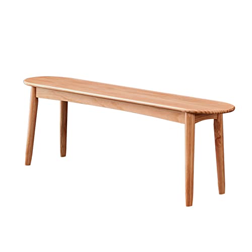 Banco de comedor ecológico de roble macizo, moderno asiento de esquina redondeado para entrada y cocina, muebles de fácil montaje para comedor y dormitorio, diseño elegante y duradero