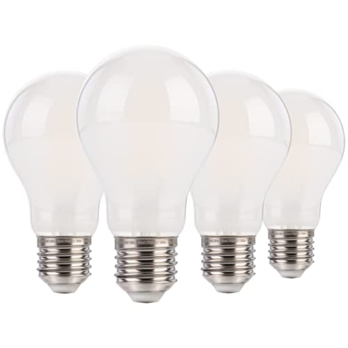 FLSNT Dimmable E27 Screw Bulb, A60 LED Filament Edison Screw in Light Bulbs, 7W (60W Equivalent)