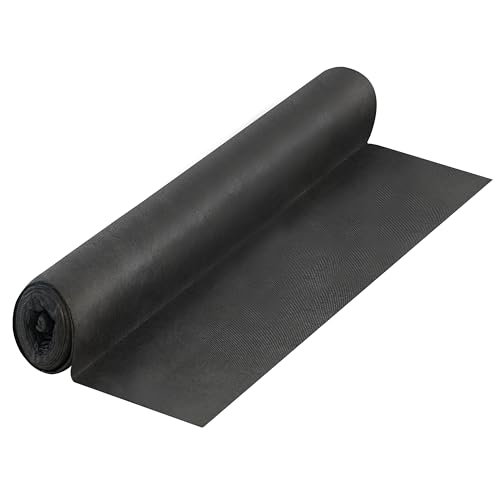 GEEZY Garden Weed Control Fabric Membrane Ground Sheet Cover 1.5x8m - Easy to Cut, Lay, Install - UV Stabilised Non-Woven Permeable Weed Membrane - Suitable for Gardening Decking Landscaping (1 Roll)