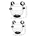 BESPORTBLE 2pcs Taekwondo Headgear: Detachable Face Guard for Kids Adults - Karate Kickboxing Protective Mask for Martial Arts Training Practicing