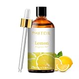 PHATOIL Limón Aceite Esencial, Aromaterapia Aceites Esenciales para Humidificador, Aceite Perfumado de Limón para Difusor - Lemon 100 ml
