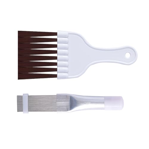 LONCHDAN 2Pcs Air Conditioner Fin Comb Cleaner kit AC Coil Cleaning Brush Condenser Fin Straightener...
