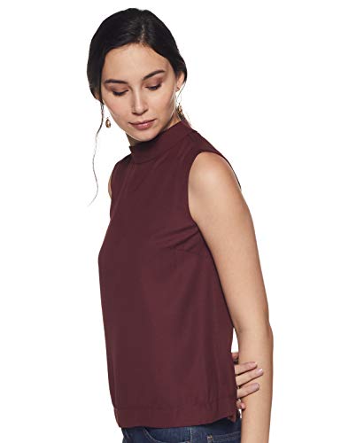 Image of Amazon Brand - Symbol Women's Regular Blouse (SYM /SS20 /TP054 Wine M)