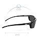 Hobie - Cabo Polarized Sunglasses - Outdoor Sunglasses with HydroClean Lenses for Men and Women - Grey Lenses/Shiny Black Frame