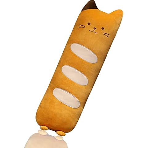 MDXMY Long Bread Cat Plush Pillow Soft Cat Stuffed Animal Body Pillow Cute Cartoon Throw Pillow Toy(Bread Cat, 31.4inches) Cover