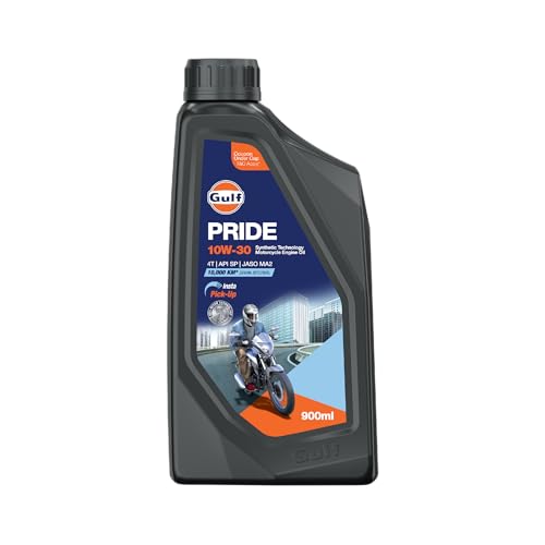 Gulf PRIDE 10W-30 4T API SP, JASO MA2 | 10 K Km Drain Interval| B...