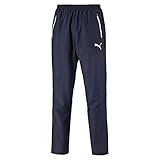 trainingsanzug nylon damen Taschen mit Reißverschluss PUMA Herren Leisure Pant Jogginghose, new navy-white, L
